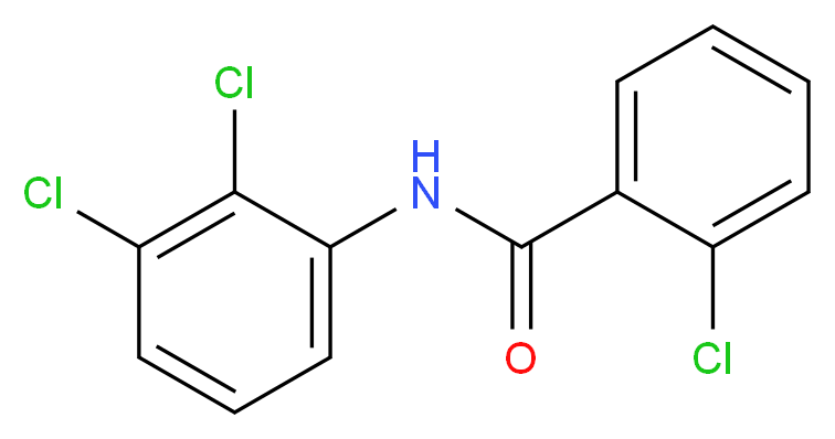 2-chloro-N-(2,3-dichlorophenyl)benzamide_分子结构_CAS_90665-34-2