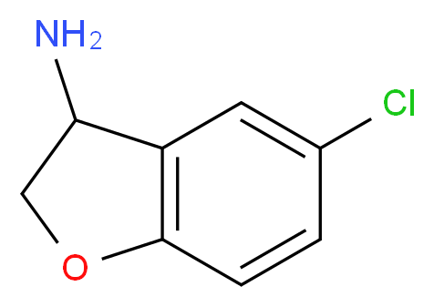 5-CHLORO-2,3-DIHYDRO-BENZOFURAN-3-YLAMINE_分子结构_CAS_769-21-1)