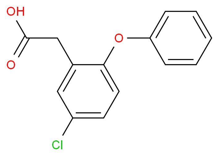2-(5-Chloro-2-phenoxyphenyl)acetic acid_分子结构_CAS_70958-20-2)