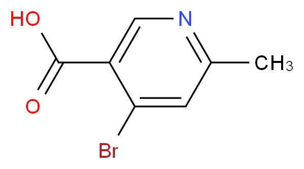 4-bromo-6-methylpyridine-3-carboxylic acid_分子结构_CAS_1060805-96-0