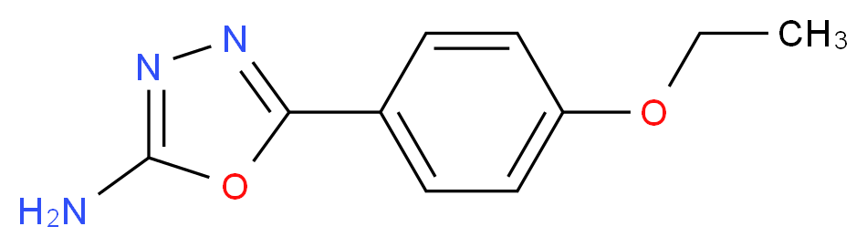 5-(4-Ethoxy-phenyl)-[1,3,4]oxadiazol-2-ylamine_分子结构_CAS_90840-51-0)