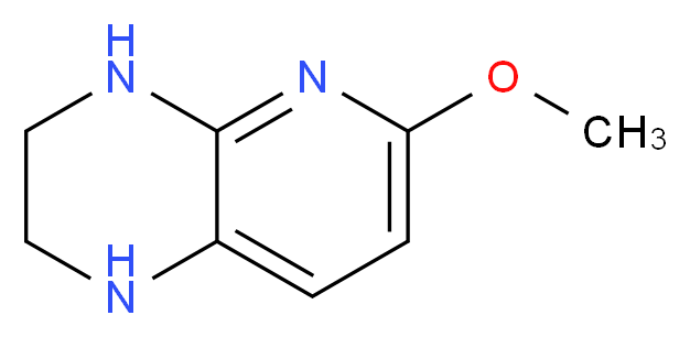 6-Methoxy-1,2,3,4-tetrahydropyrido[2,3-b]pyrazine_分子结构_CAS_1260862-06-3)