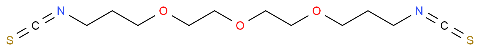 1-isothiocyanato-3-{2-[2-(3-isothiocyanatopropoxy)ethoxy]ethoxy}propane_分子结构_CAS_1031239-28-7