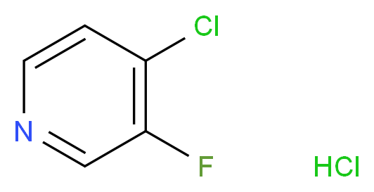 4-Chloro-3-fluoropyridine hydrochloride_分子结构_CAS_119229-74-2)