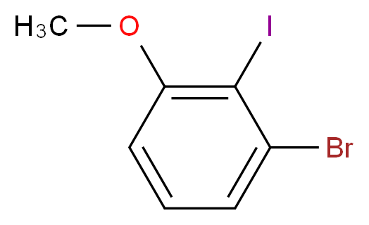 1-bromo-2-iodo-3-methoxybenzene_分子结构_CAS_450412-22-3