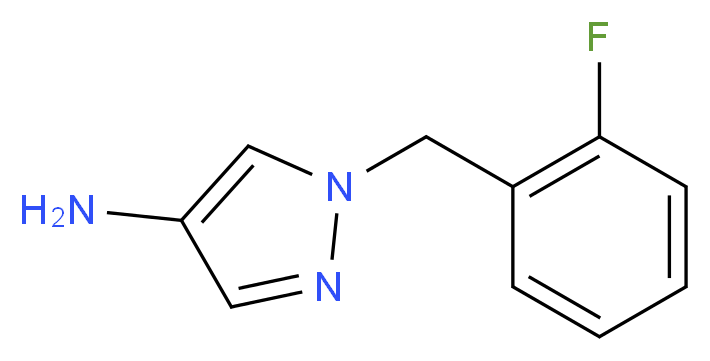 1-[(2-fluorophenyl)methyl]-1H-pyrazol-4-amine_分子结构_CAS_925634-52-2