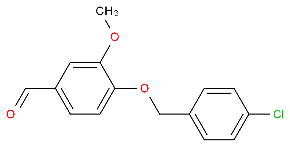 4-((4-chlorobenzyl)oxy)-3-methoxybenzaldehyde_分子结构_CAS_)