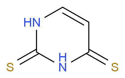 2,4-Dithiouracil_分子结构_CAS_2001-93-6)