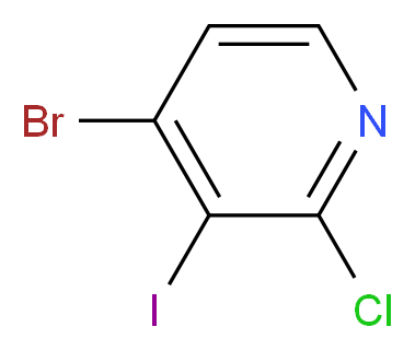 4-Bromo-2-chloro-3-iodopyridine 98%_分子结构_CAS_916203-52-6)