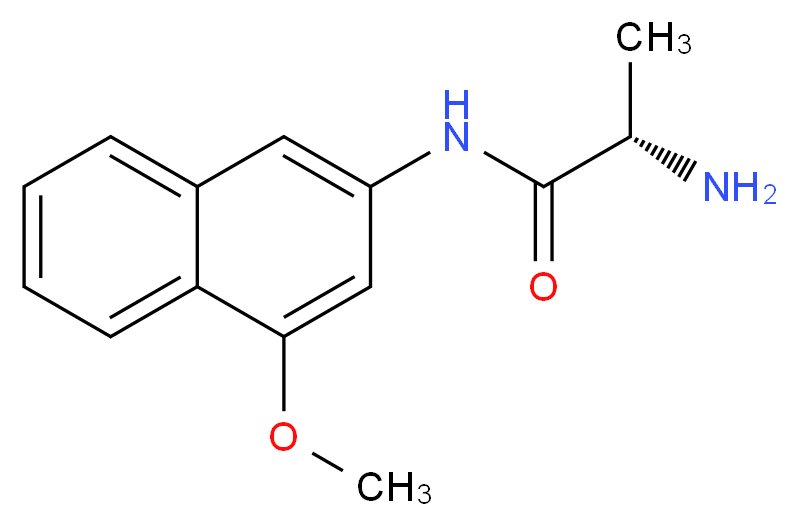 L-Alanine 4-methoxy-β-naphthylamide_分子结构_CAS_4467-67-8)