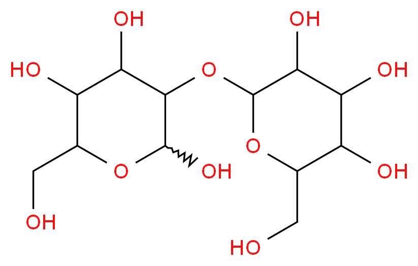 6-(hydroxymethyl)-3-{[3,4,5-trihydroxy-6-(hydroxymethyl)oxan-2-yl]oxy}oxane-2,4,5-triol_分子结构_CAS_93601-68-4