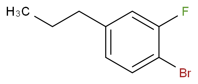 1-bromo-2-fluoro-4-propylbenzene_分子结构_CAS_167858-56-2