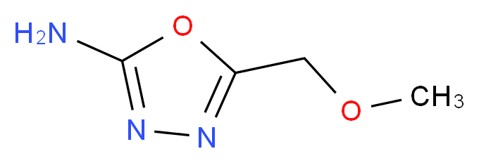 5-(methoxymethyl)-1,3,4-oxadiazol-2-amine_分子结构_CAS_302842-60-0)