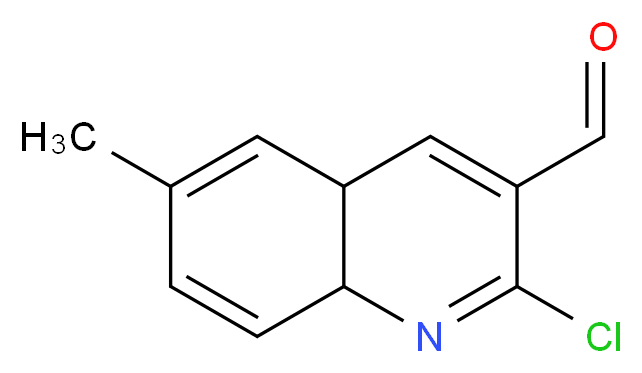 2-Chloro-6-methyl-4a,8a-dihydro-3-quinolinecarbaldehyde_分子结构_CAS_)