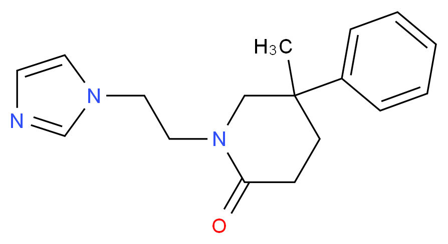 1-[2-(1H-imidazol-1-yl)ethyl]-5-methyl-5-phenylpiperidin-2-one_分子结构_CAS_)
