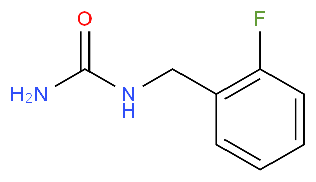 [(2-fluorophenyl)methyl]urea_分子结构_CAS_)