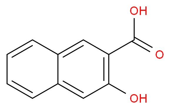 2-HYDROXY-3-NAPHTHOIC ACID_分子结构_CAS_92-70-6)