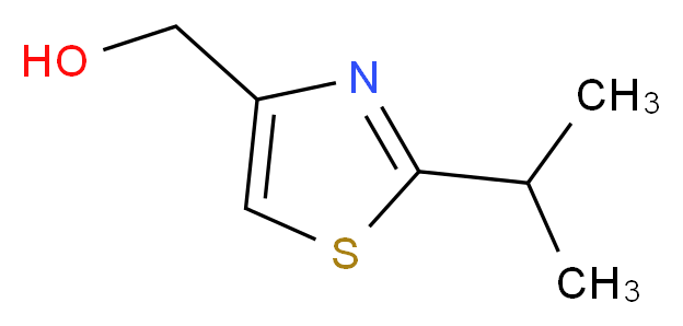 [2-(propan-2-yl)-1,3-thiazol-4-yl]methanol_分子结构_CAS_133047-45-7