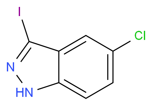 5-Chloro-3-iodo-1H-indazole_分子结构_CAS_351456-45-6)