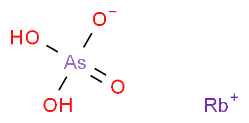 rubidium(1+) ion dihydrogen arsorate_分子结构_CAS_13464-57-8