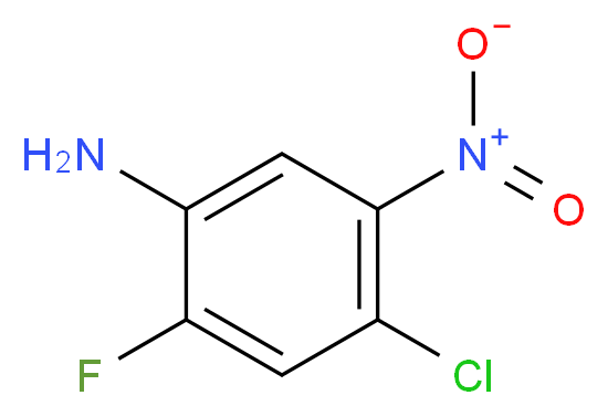 4-chloro-2-fluoro-5-nitroaniline_分子结构_CAS_86988-02-5