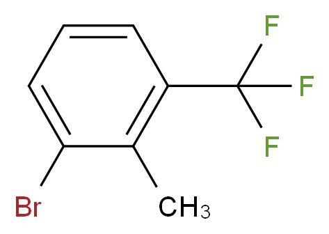 1-bromo-2-methyl-3-(trifluoromethyl)benzene_分子结构_CAS_69902-83-6