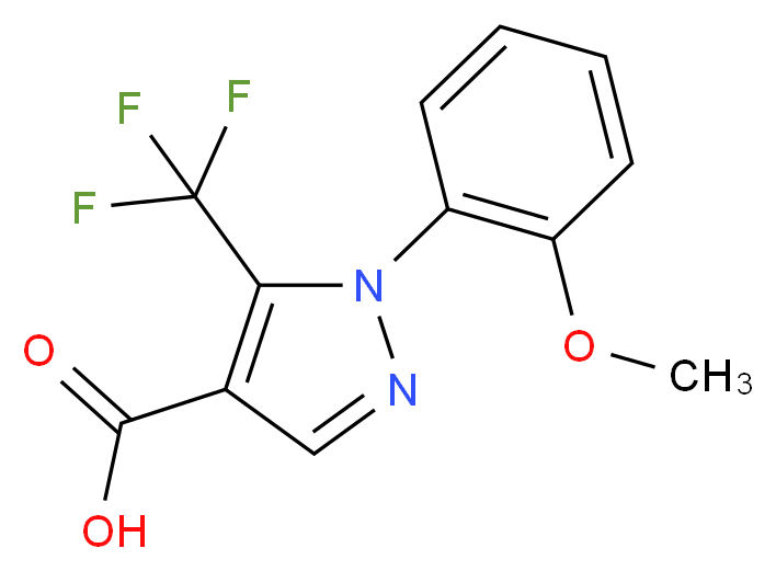 1-(2-methoxyphenyl)-5-(trifluoromethyl)-1H-pyrazole-4-carboxylic acid_分子结构_CAS_618070-64-7)