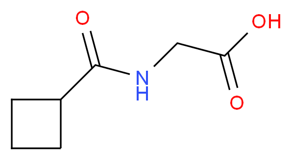 2-(cyclobutylformamido)acetic acid_分子结构_CAS_)