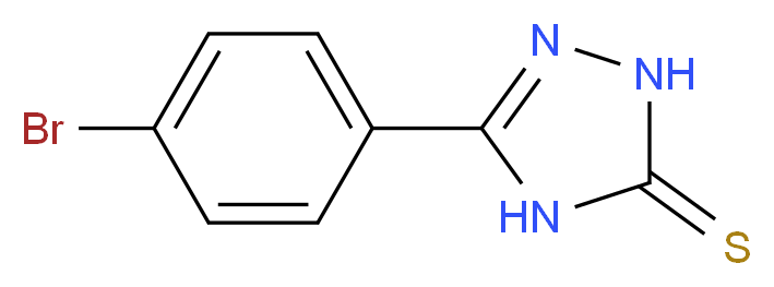 5-(4-Bromophenyl)-2,4-dihydro-3H-1,2,4-triazole-3-thione_分子结构_CAS_39631-33-9)