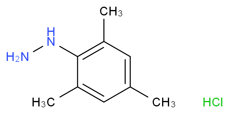 2,4,6-三甲基苯肼_分子结构_CAS_76195-82-9)