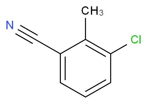 3-chloro-2-methylbenzonitrile_分子结构_CAS_54454-12-5