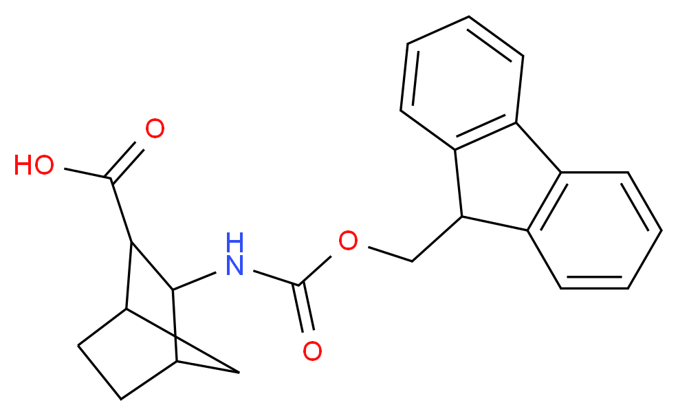 Fmoc-3-exo-aminobicyclo[2.2.1]-heptane-2-exo-carboxylic acid_分子结构_CAS_352707-75-6)