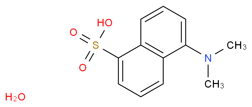 5-(dimethylamino)naphthalene-1-sulfonic acid hydrate_分子结构_CAS_4272-77-9