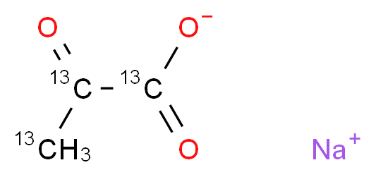 丙酮酸钠-13C3_分子结构_CAS_142014-11-7)