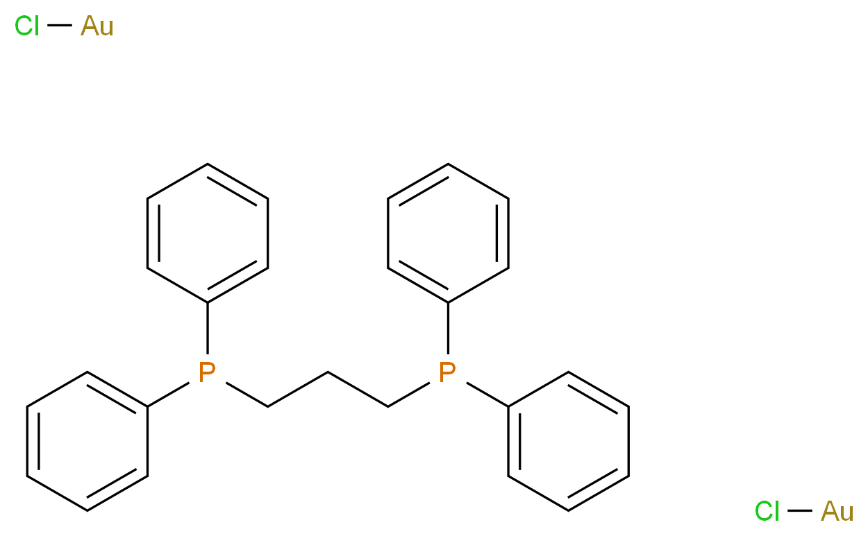 Bis(chlorogold(I)) 1,3-bis(diphenylphosphino)propane_分子结构_CAS_72428-60-5)