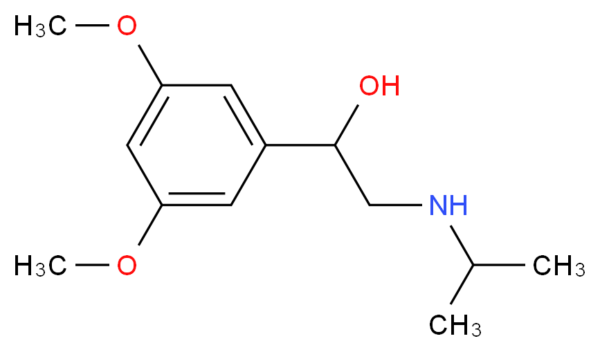 1-(3,5-Dimethoxyphenyl)-2-(isopropylamino)-1-ethanol_分子结构_CAS_)