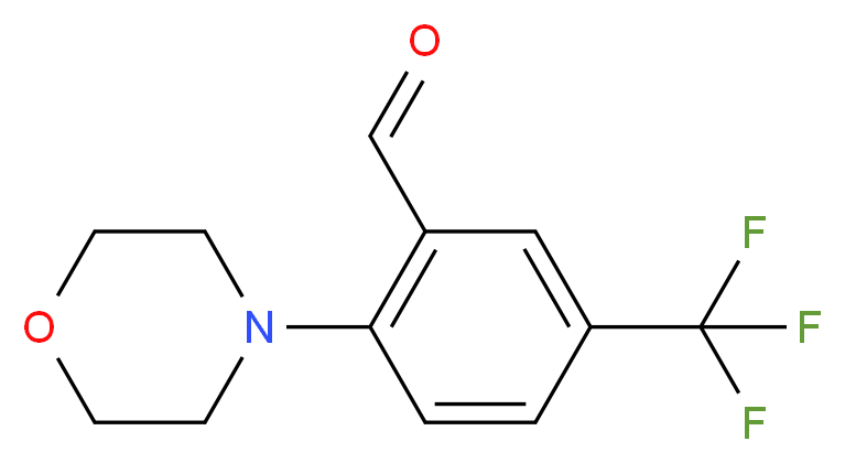 2-morpholino-5-(trifluoromethyl)benzaldehyde_分子结构_CAS_886851-50-9)