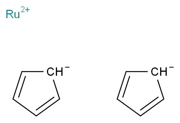 λ<sup>2</sup>-ruthenium(2+) ion bis(cyclopenta-2,4-dien-1-ide)_分子结构_CAS_1287-13-4