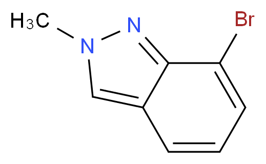 7-bromo-2-methyl-2H-indazole_分子结构_CAS_701910-14-7