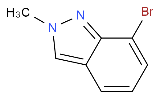 7-Bromo-2-methyl-2H-indazole_分子结构_CAS_701910-14-7)