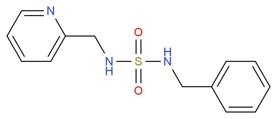 N-benzyl-N'-(pyridin-2-ylmethyl)sulfamide_分子结构_CAS_)