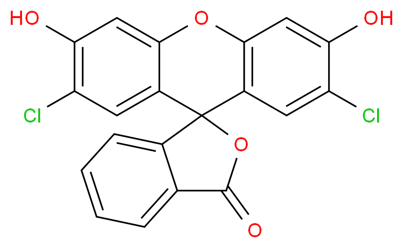 2,7-二氯荧光素_分子结构_CAS_76-54-0)