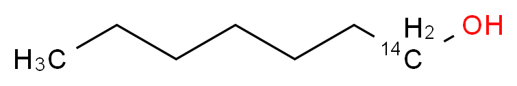 (1-<sup>1</sup><sup>4</sup>C)heptan-1-ol_分子结构_CAS_77504-68-8