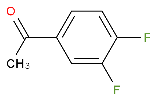 1-(3,4-difluorophenyl)ethan-1-one_分子结构_CAS_369-33-5)