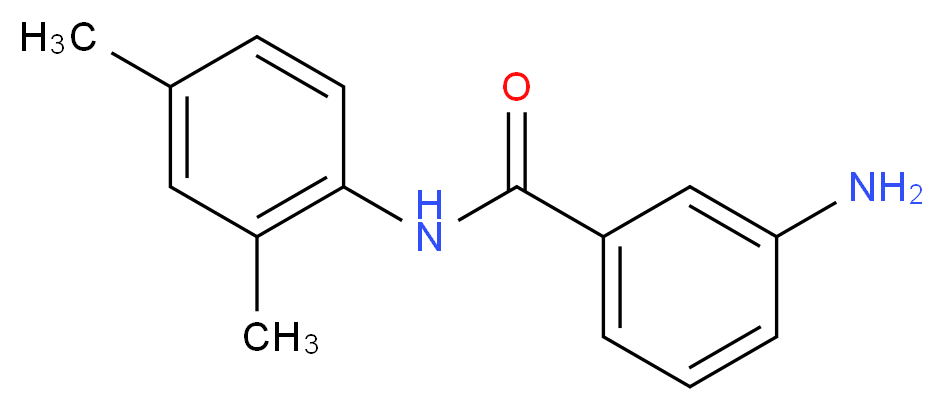 3-Amino-N-(2,4-dimethylphenyl)benzamide_分子结构_CAS_)