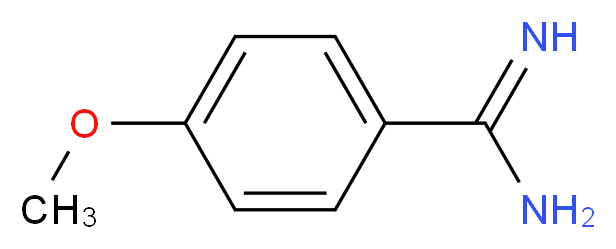 4-Methoxybenzenecarboximidamide_分子结构_CAS_51721-68-7)