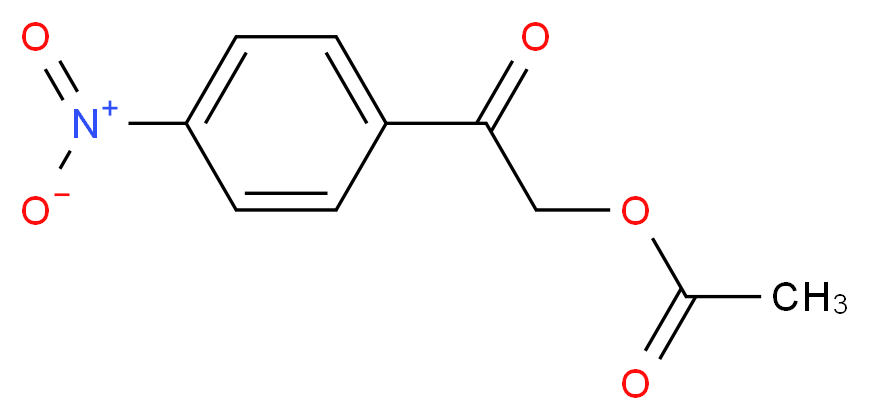 2-(4-nitrophenyl)-2-oxoethyl acetate_分子结构_CAS_65921-30-4