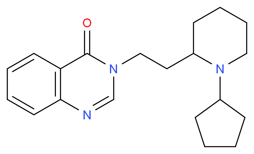 3-[2-(1-cyclopentylpiperidin-2-yl)ethyl]quinazolin-4(3H)-one_分子结构_CAS_)
