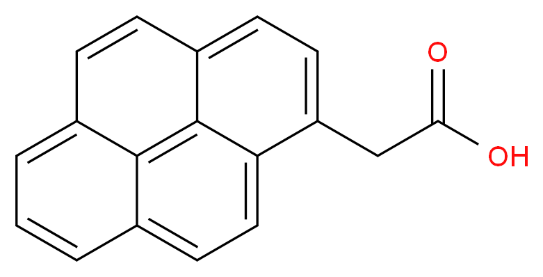 2-(pyren-1-yl)acetic acid_分子结构_CAS_64709-55-3