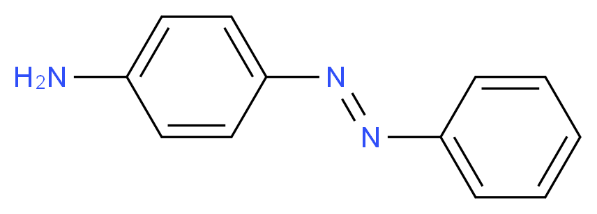 4-(2-phenyldiazen-1-yl)aniline_分子结构_CAS_60-09-3